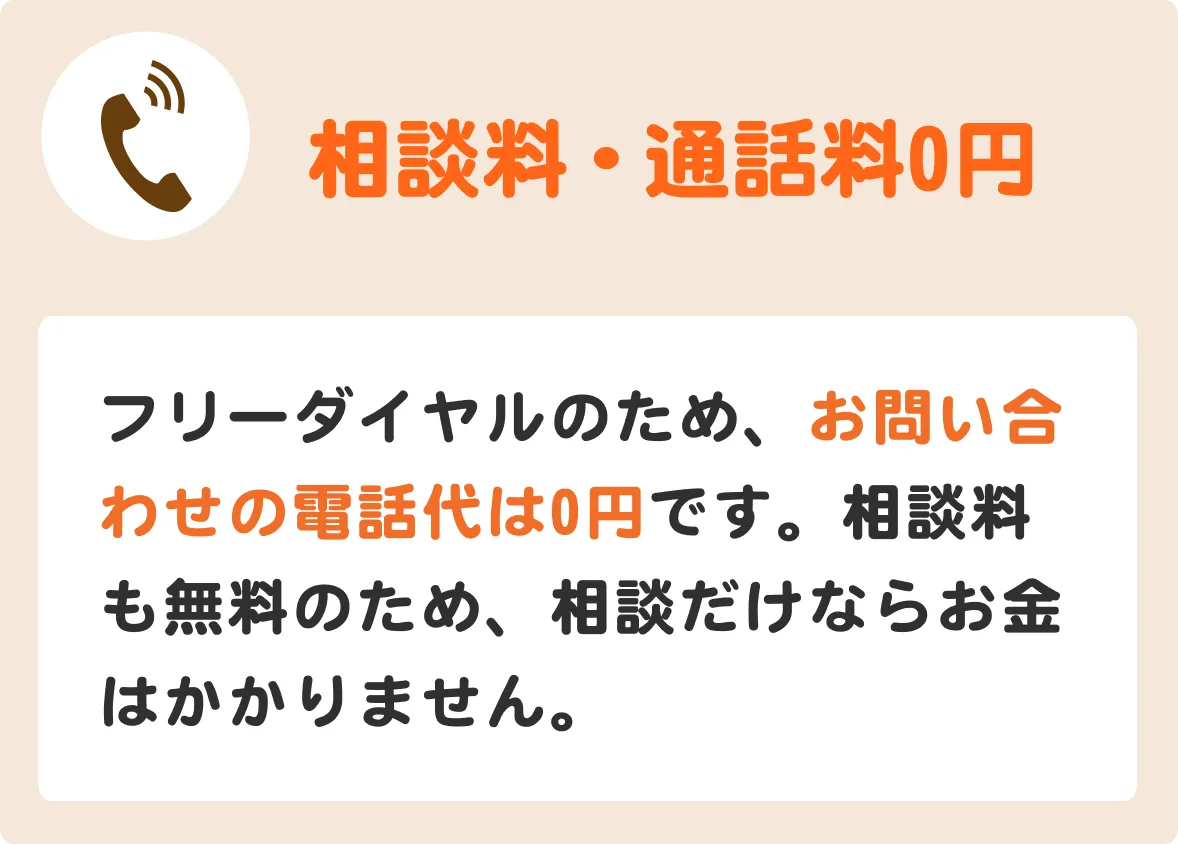 相談料・通話料0円